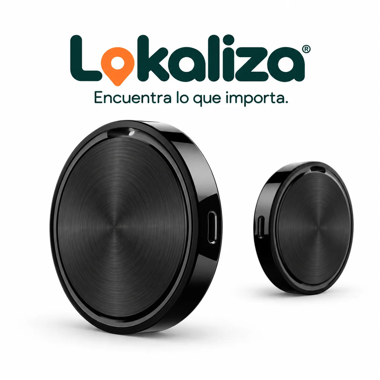 Lokaliza Tag, localizador inteligente negro